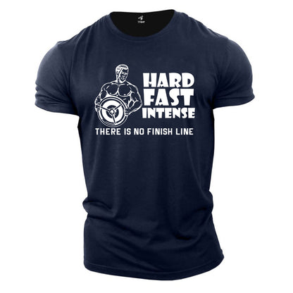 Gym T shirt Hard Fast Intense Gym Crossfit Weight