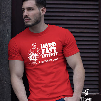 Gym T shirt Hard Fast Intense Gym Crossfit Weight