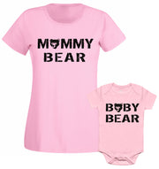 Mummy Bear Baby Bear Mum Son Daughter Mothers Day Family Matching T shirt
