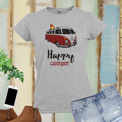 Happy Camper Women T Shirt