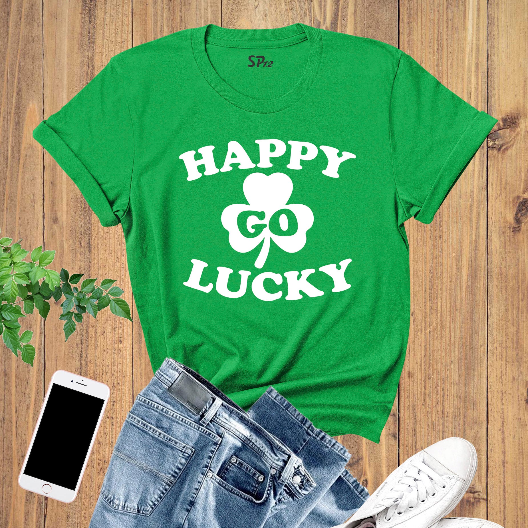 Happy Go Lucky St Patrick's T Shirt