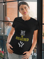 He Answered Christian Pregnancy T Shirt 