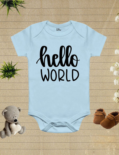 Hello World Baby Bodysuit
