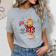 King Charles III T Shirts Hip Hip Hooray 6th May 2023 United Kingdom Flag Tshirts
