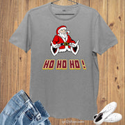 Ho Ho Ho Santa Claus Character Funny Christmas T-shirt