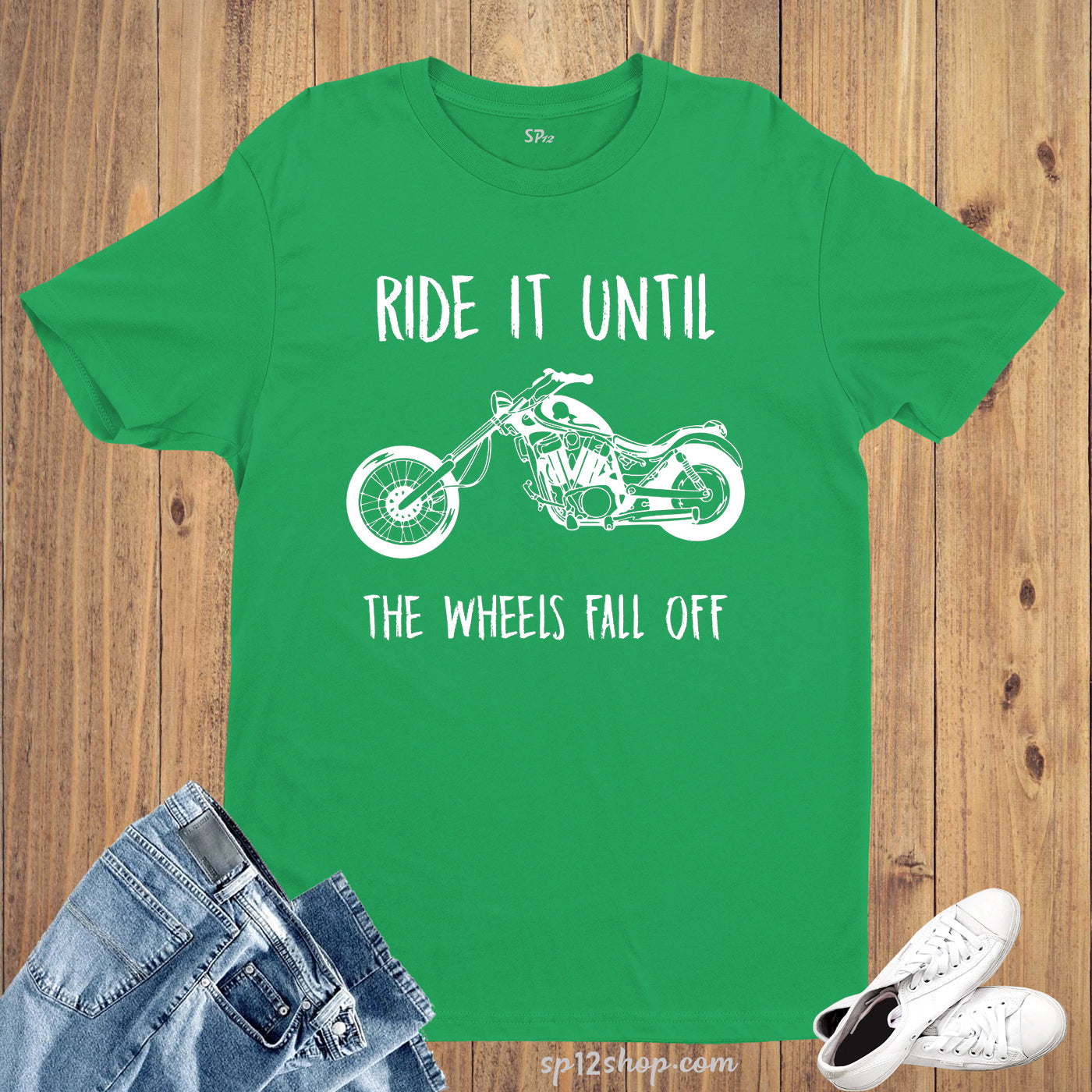 Hobby T Shirt Ride It Until Wheels Fall Off Motorcycle tshirt Tee