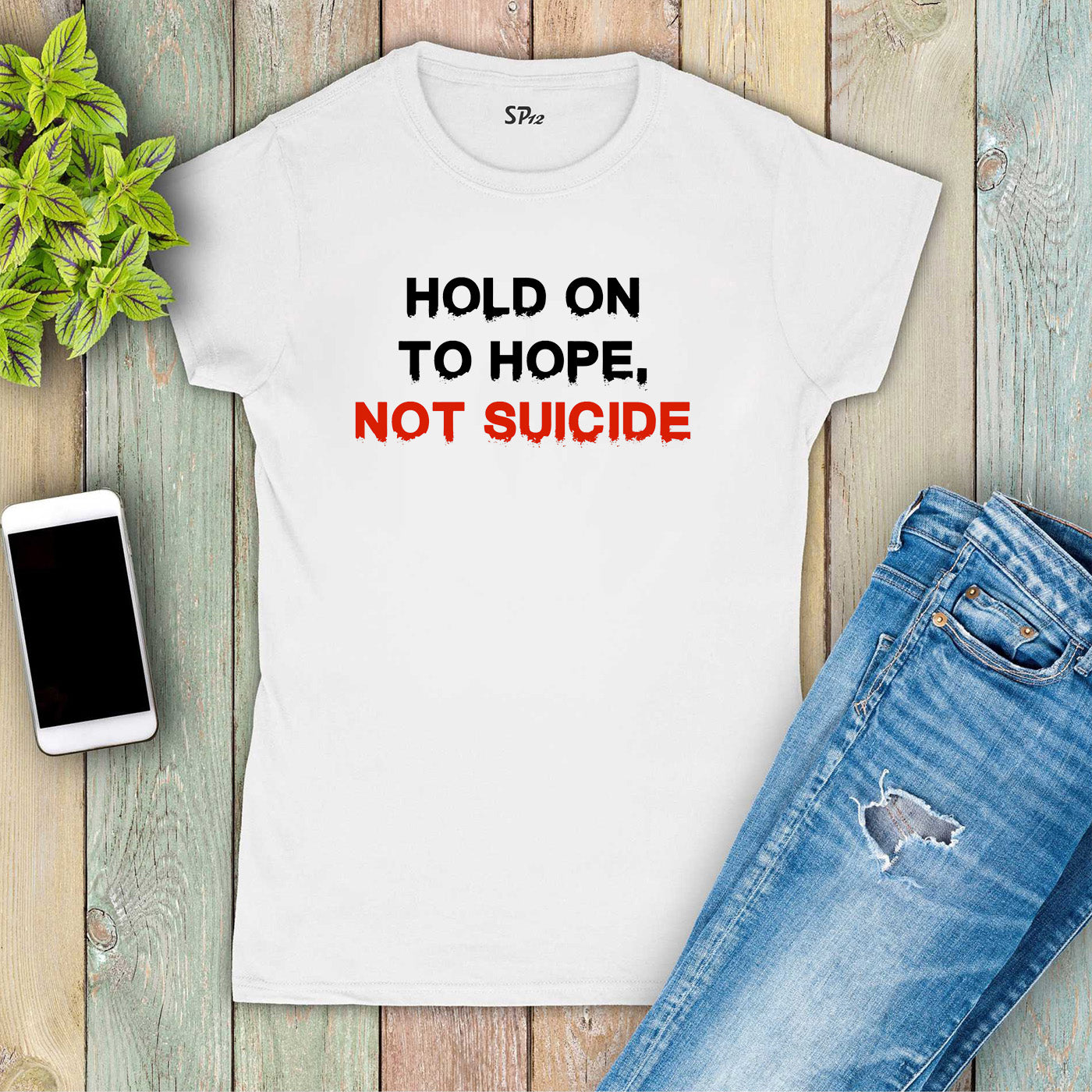 Hold On To Hope Awareness Women T Shirt