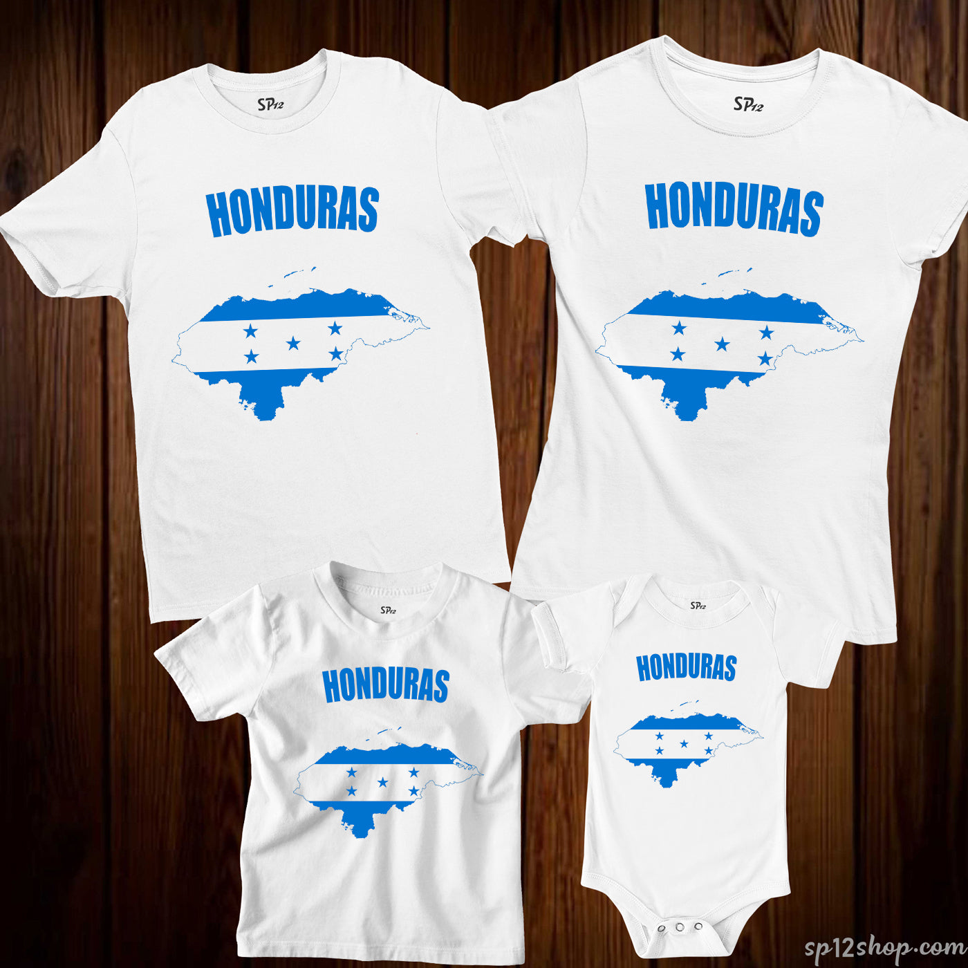 Honduras Flag T Shirt Olympics FIFA World Cup Country Flag Tee Shirt