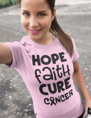 Hope Faith cure cancer T Shirt