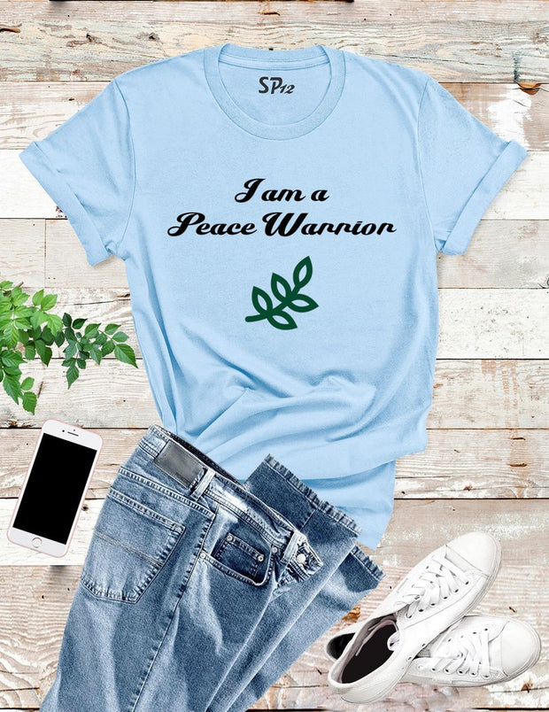 I Am A Peace Warrior Vegan T Shirt