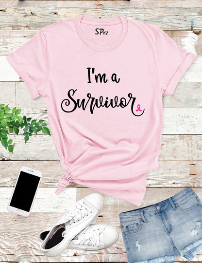 I Am Survivor Breast Cancer Awareness T Shirt