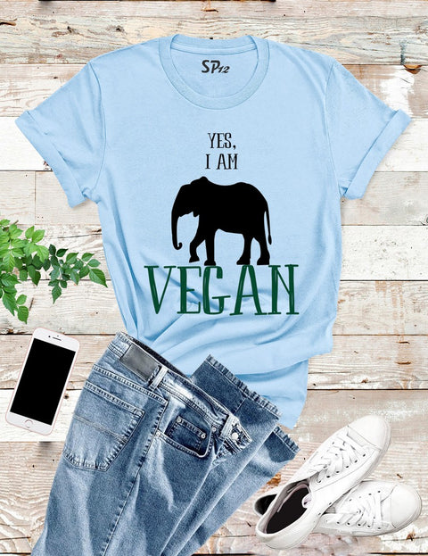 I Am Vegan Like Elephant T Shirt