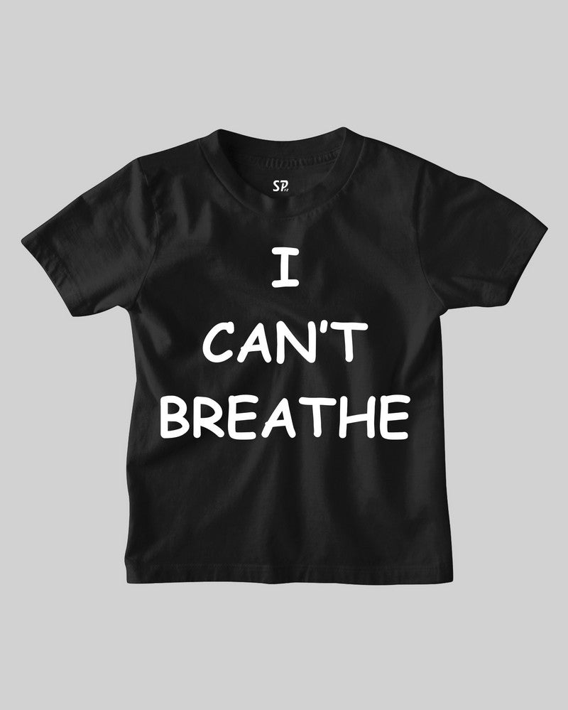 I Can't Breathe George Floyd Kids T Shirt Basketballer Activist Tee Shirt