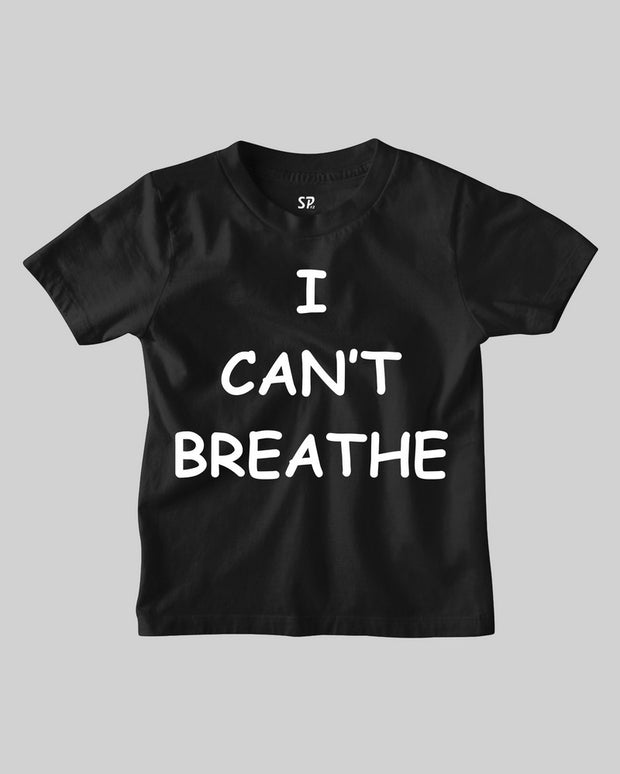 I Can't Breathe George Floyd Kids T Shirt Basketballer Activist Tee Shirt