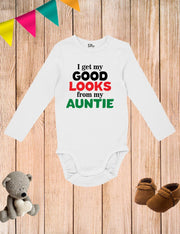 I Get My Good Looks From My Auntie Baby Bodysuit