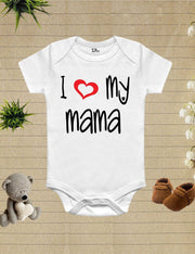 I Love My Mama Baby Bodysuit