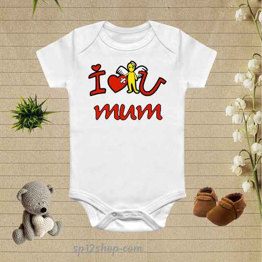 I Love You Mum Funny kids T Shirt