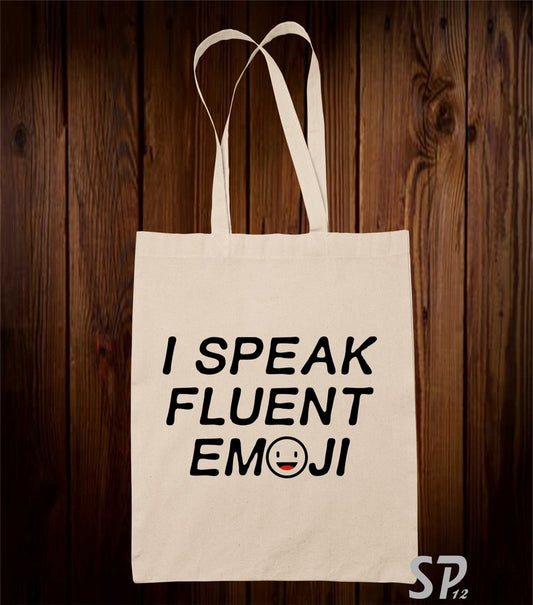 I Speak Fluent Emoji Tote Bag