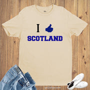I Thumb Up Scotland Love Like Support Scottish Patriotic T Shirt