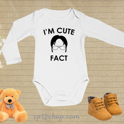I'm Cute Fact Baby Bodysuit