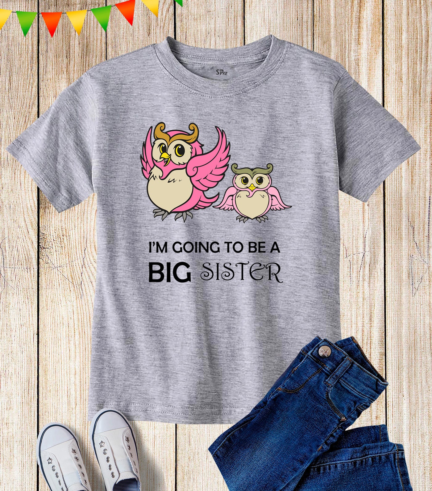 I'M Going To Be A Big Sister Owl Kids T Shirt