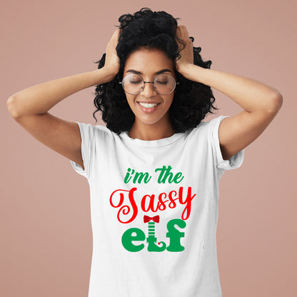 I'm The Sassy Elf Christmas T Shirt