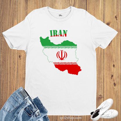 Iran Flag T Shirt Olympics FIFA World Cup Country Flag Tee Shirt