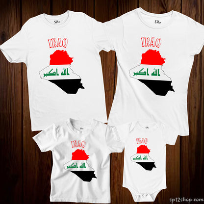 Iraq Flag T Shirt Olympics FIFA World Cup Country Flag Tee Shirt
