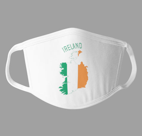 Ireland Flag Face Mask Cover Patriotic Facemask Covering