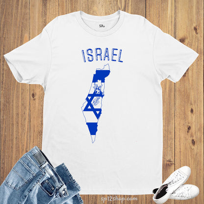 Israel Flag T Shirt Olympics FIFA World Cup Country Flag Tee Shirt