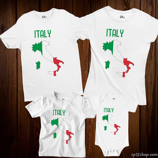 Italy Flag T Shirt Olympics FIFA World Cup Country Flag Tee Shirt