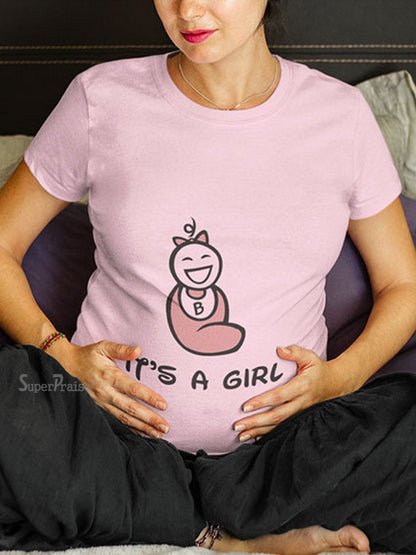 It's A Girl Pregnancy T Shirt