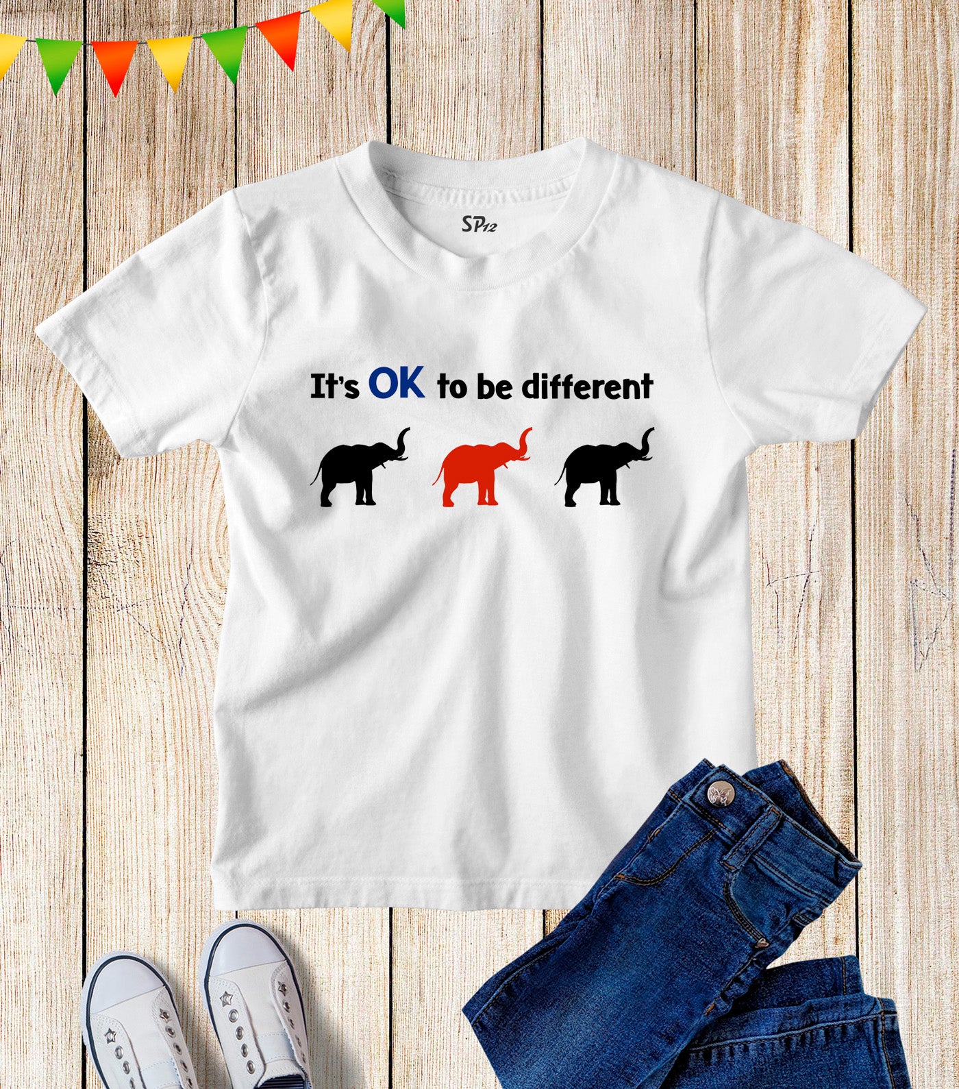 It's Ok To Be Different Kids T Shirt