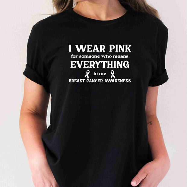 Personalised Breast Cancer Awareness Cancer Support Cancer Warrior T Shirt