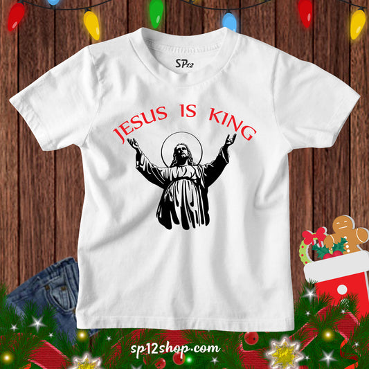 Jesus Is King Christian Church Kids Christmas Gift T Shirt