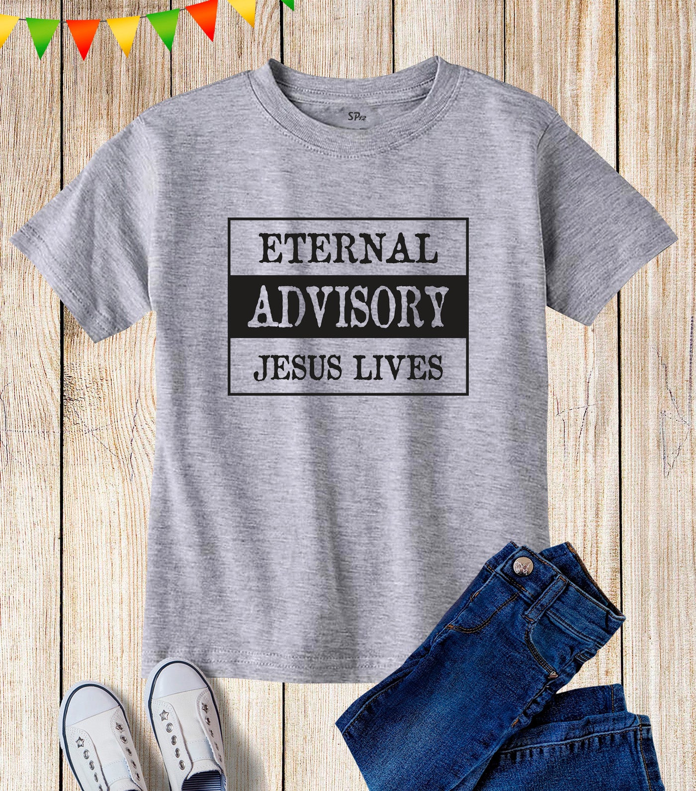 Kids Jesus Lives Christian Easter Christmas T Shirt