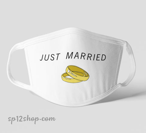 Just Married Face Mask
