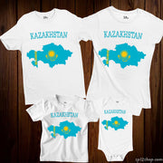 Kazakhstan Flag T Shirt Olympics FIFA World Cup Country Flag Tee Shirt