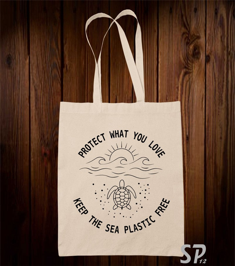 Keep The Sea Plastic Free Tote Bag