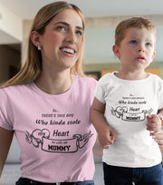 Kinda Stole My Heart Mommy Kids Matching T Shirt