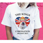 King Charles Coronation Corgi British Dog Union Jack Flag England Crown T-Shirts