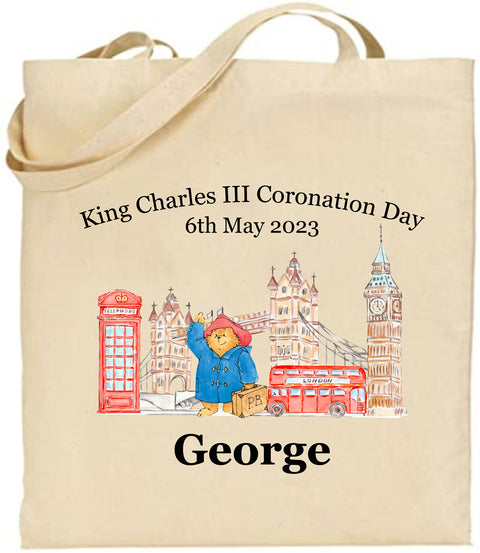 Personalised King Charles III Coronation Day 6th May 2023 Tote Bag