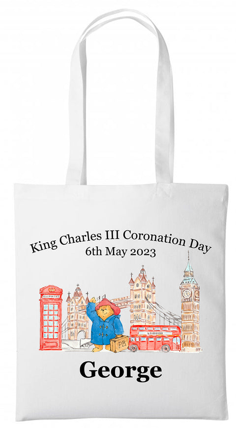 Personalised King Charles III Coronation Day 6th May 2023 Tote Bag