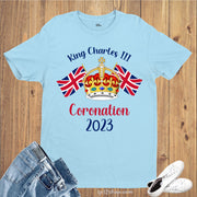 King Charles III Coronation 2023 T-Shirt Union Flag