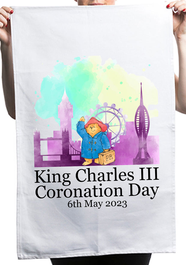 King Charles III Day 6th May 2023 Shopper Kitchen Table Tea Towel