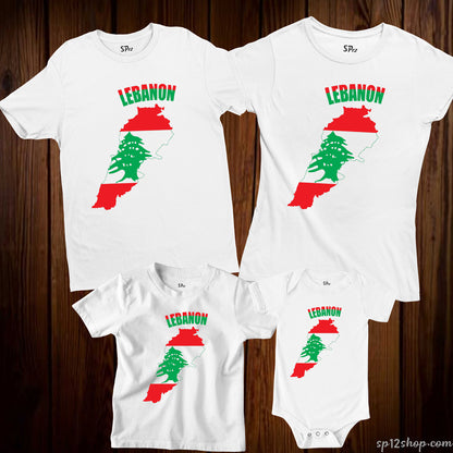 Lebanon Flag T Shirt Olympics FIFA World Cup Country Flag Tee Shirt