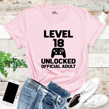 Level 18 Unlocked Official Adult Shirt