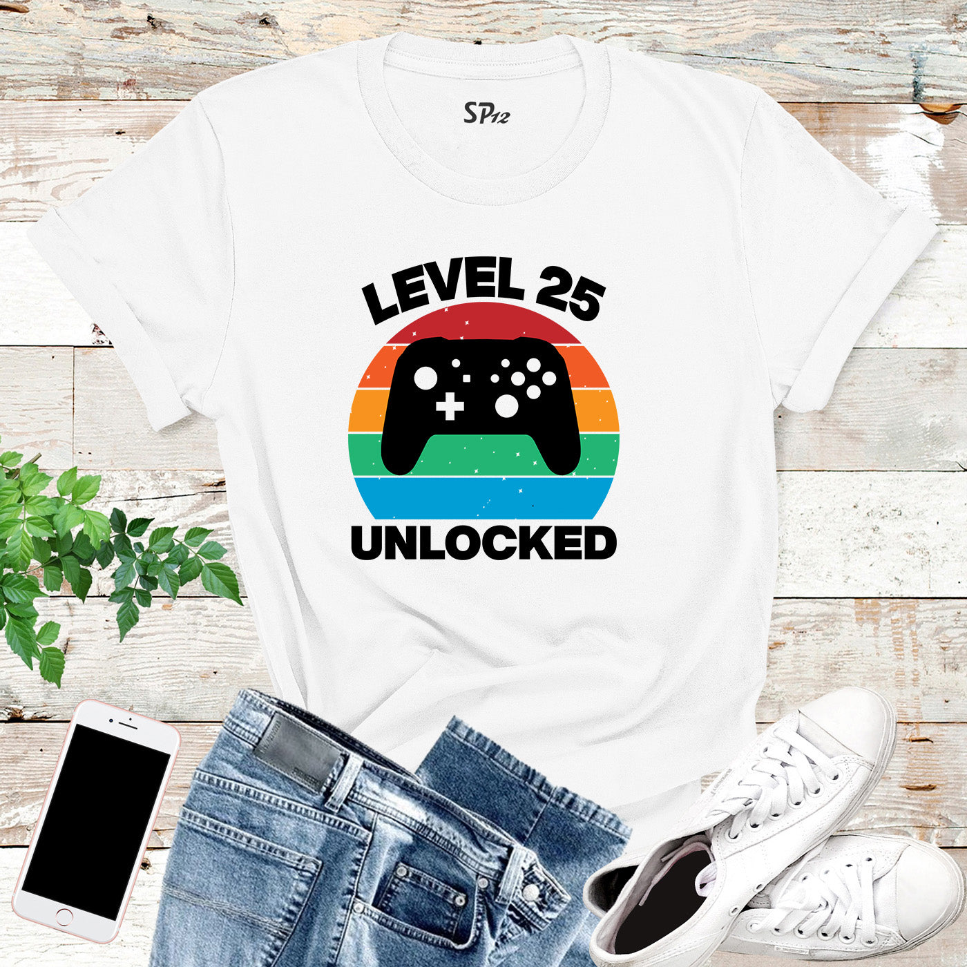 Level 25 Unlocked Birthday Shirt