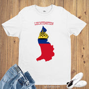 Liechtenstein Flag T Shirt Olympics FIFA World Cup Country Flag Tee Shirt