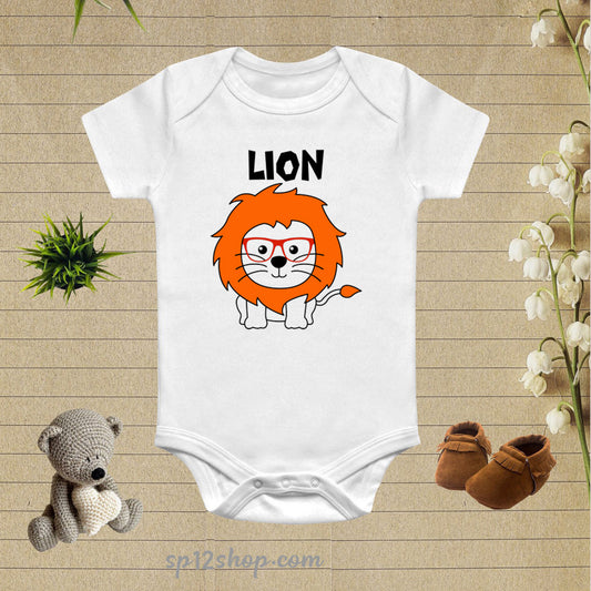 Lion Funny Dubbing Baby Bodysuit Onesie